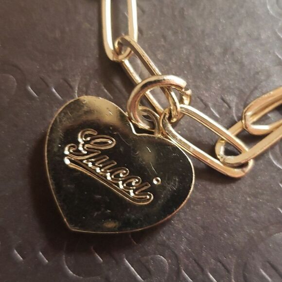 Gucci Heart Necklace Zipper Pull Replacement Upcycled - Picture 4 of 6